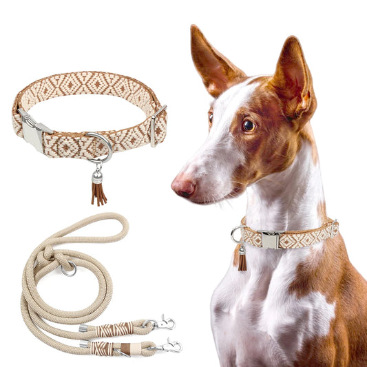 Bohemian Style Adjustable Dog Collar