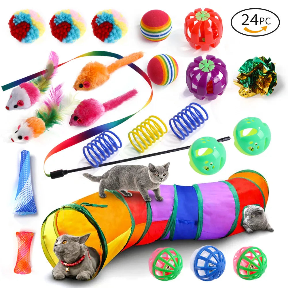 Multi-Piece Cat Toy Set – Interactive & Fun