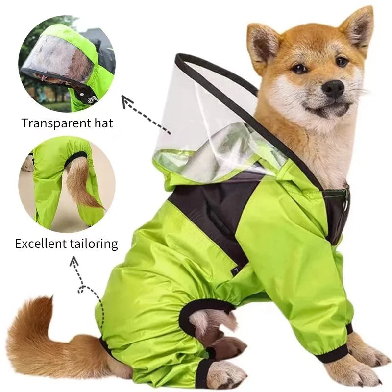 The Dog Face™: All-Weather Protective Raincoat
