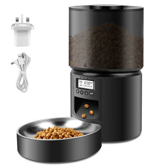 Smart Pet Feeder – 3L, Timer, Rechargeable