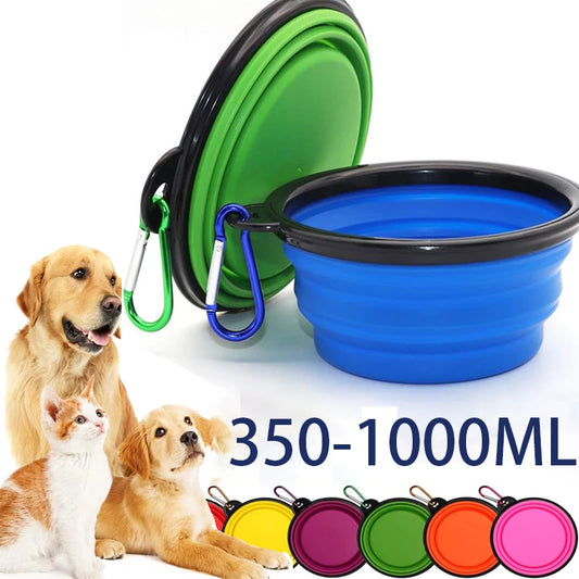 2-in-1 Folding Silicone Pet Bowl