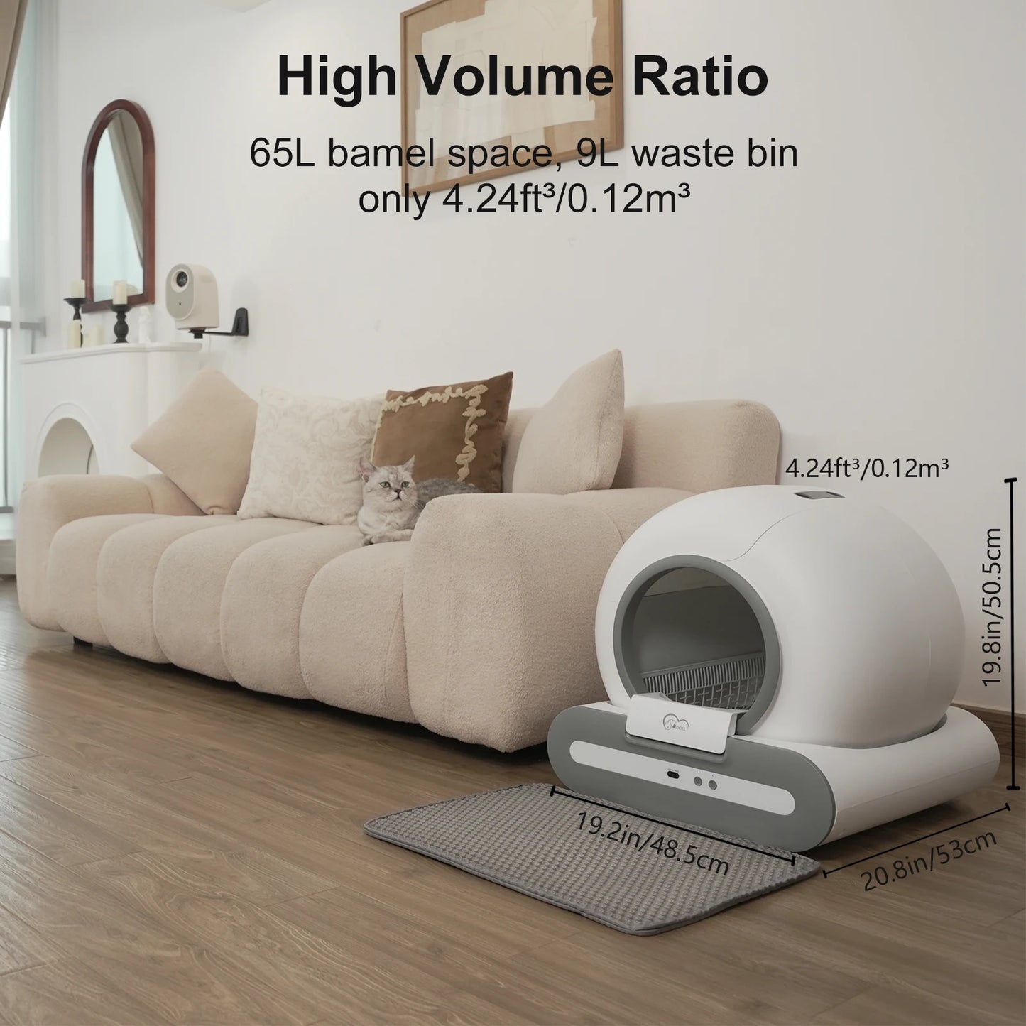 DOEL Smart Self-Cleaning Cat Litter Box (App Control)