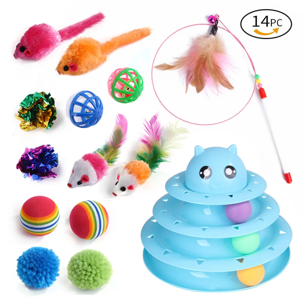 Multi-Piece Cat Toy Set – Interactive & Fun