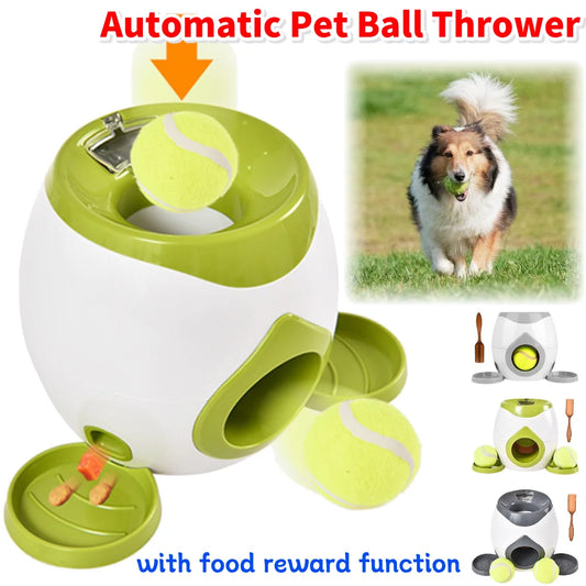 2-in-1 Interactive Dog Ball & Treat Launcher