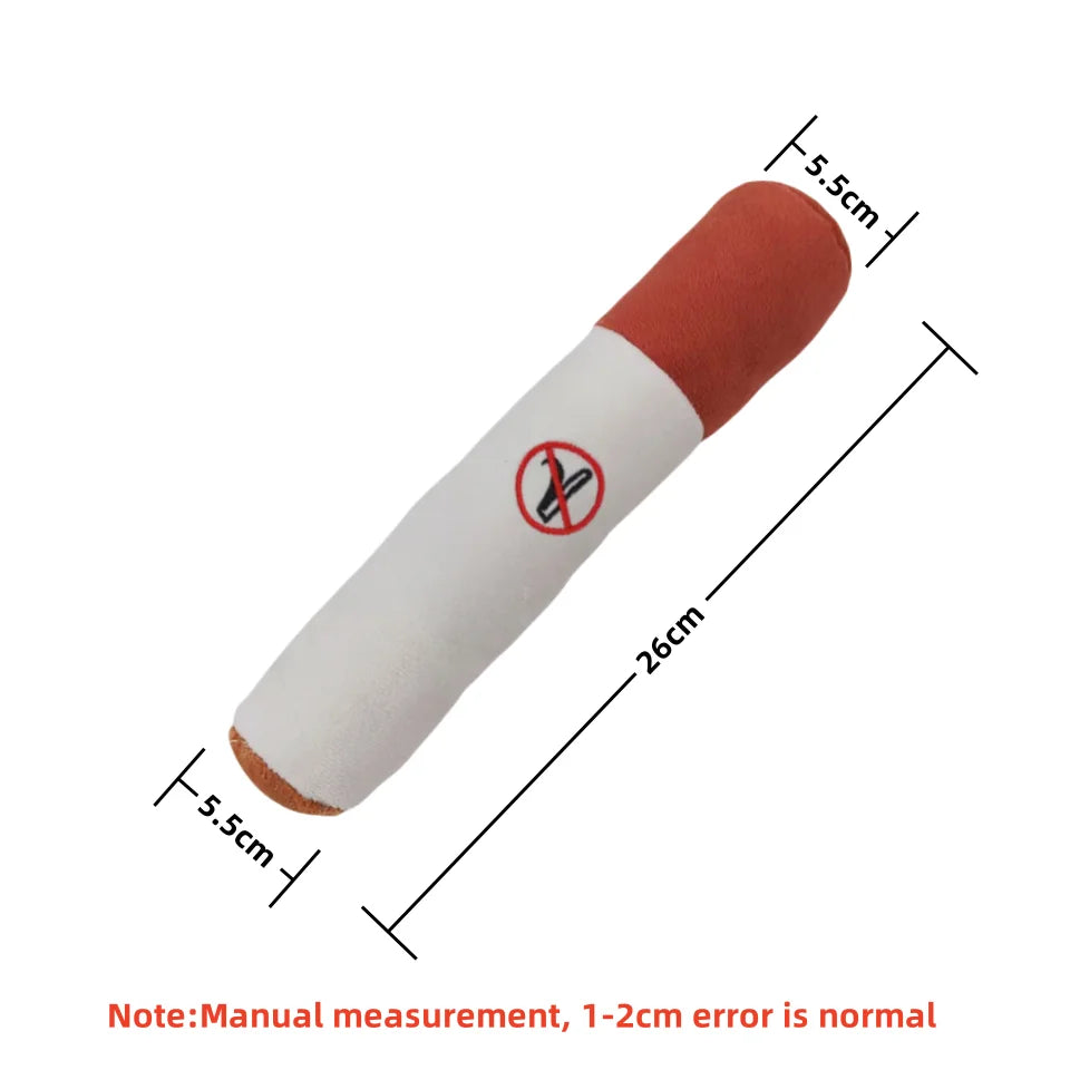 Plush Cigar Dog Toy – Durable & Fun