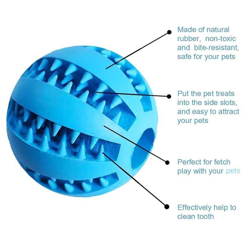Chew Ball Toy – Treat Dispenser & Tooth Cleaner