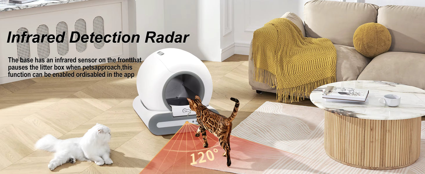 DOEL Smart Self-Cleaning Cat Litter Box (App Control)