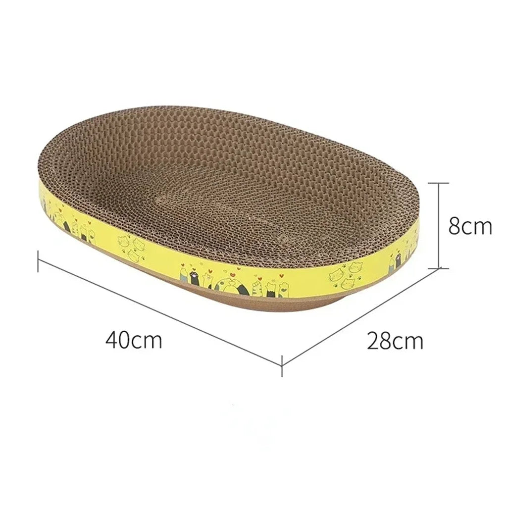 Multi-Purpose Oval Cat Scratcher Bed