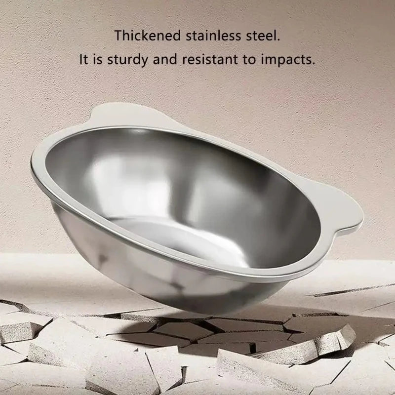 Elevated Stainless Steel Cat Bowl (15° Tilt)