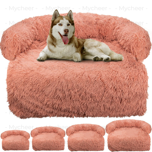 Fluffy Pet Sofa Bed – Washable & Cozy