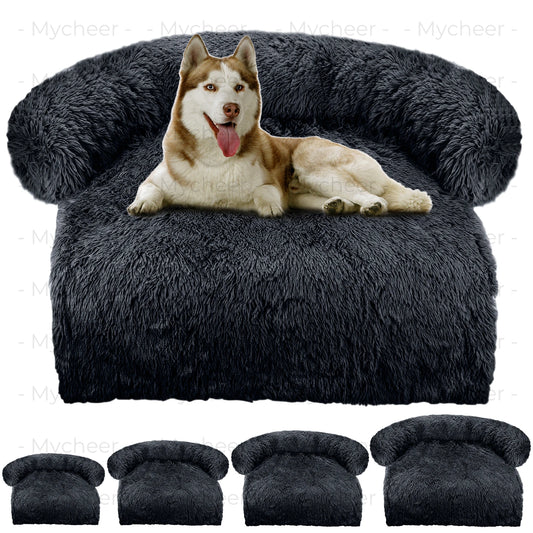 Fluffy Pet Sofa Bed – Washable & Cozy