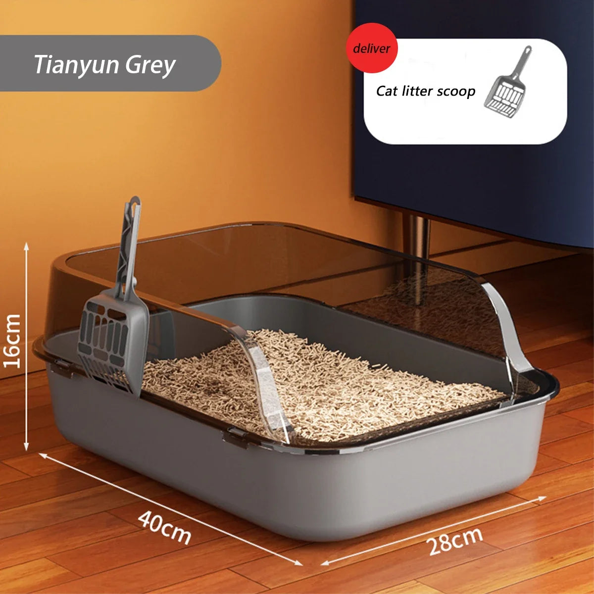 High-Sided Cat Litter Tray