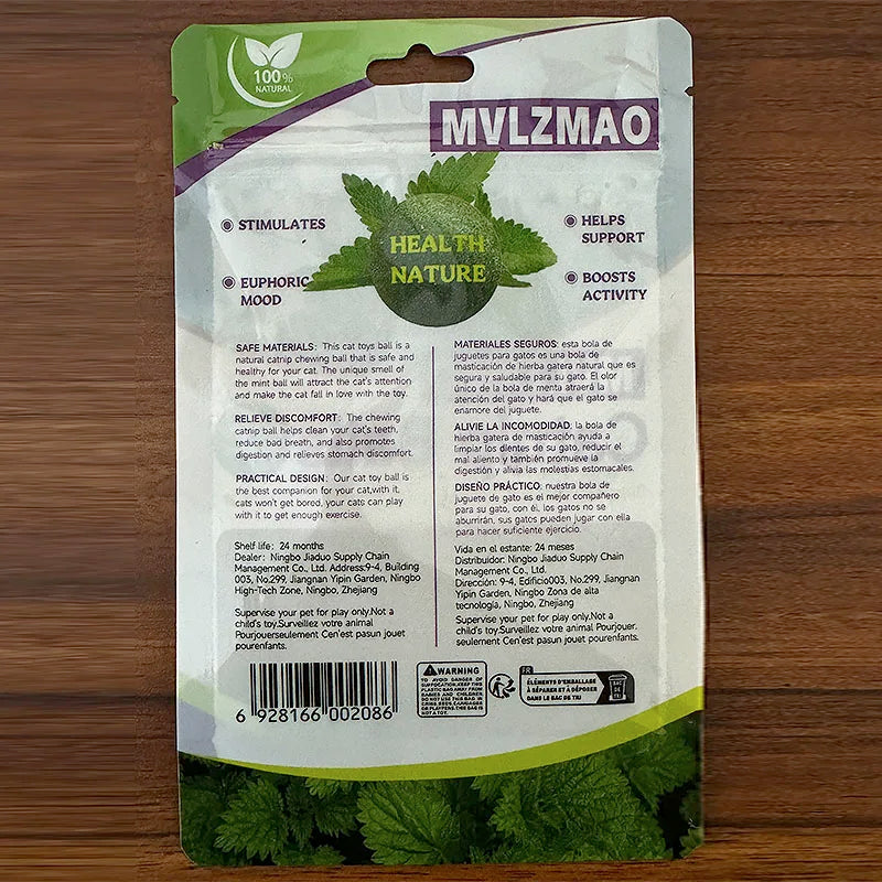 Catnip Mint Ball – Chew Toy & Tooth Cleaner