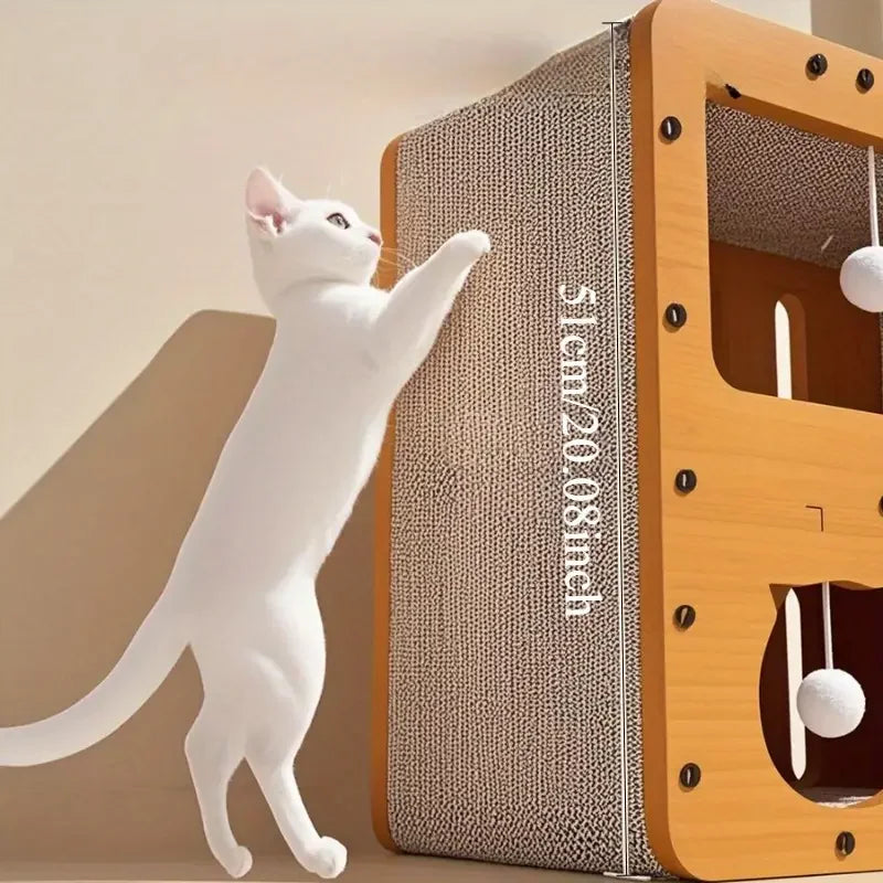 2-in-1 Cat Scratcher House