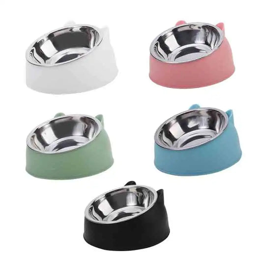 Anti-Slip Tilted Pet Feeder