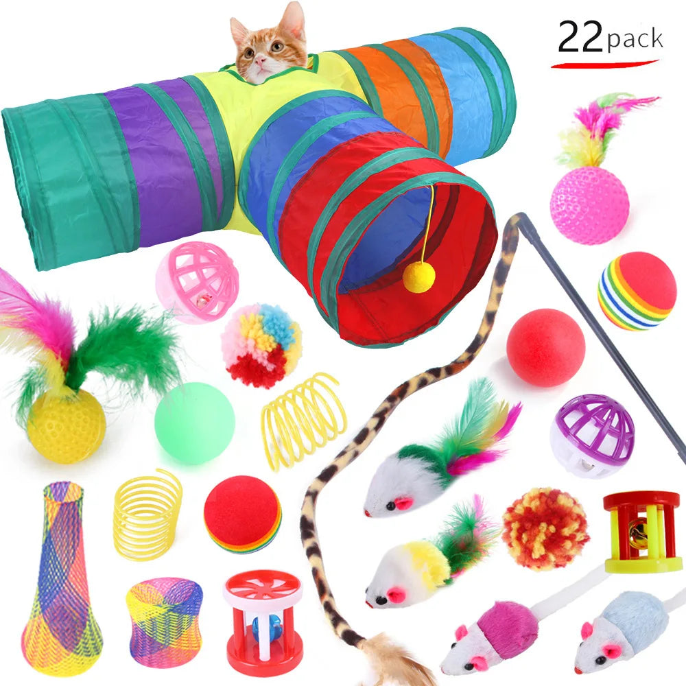Multi-Piece Cat Toy Set – Interactive & Fun