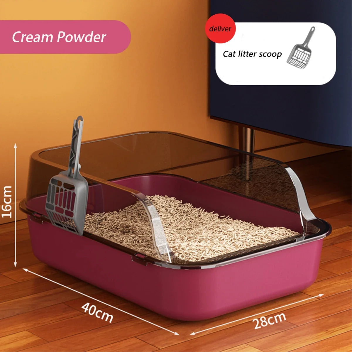 High-Sided Cat Litter Tray