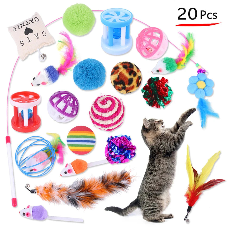 Multi-Piece Cat Toy Set – Interactive & Fun